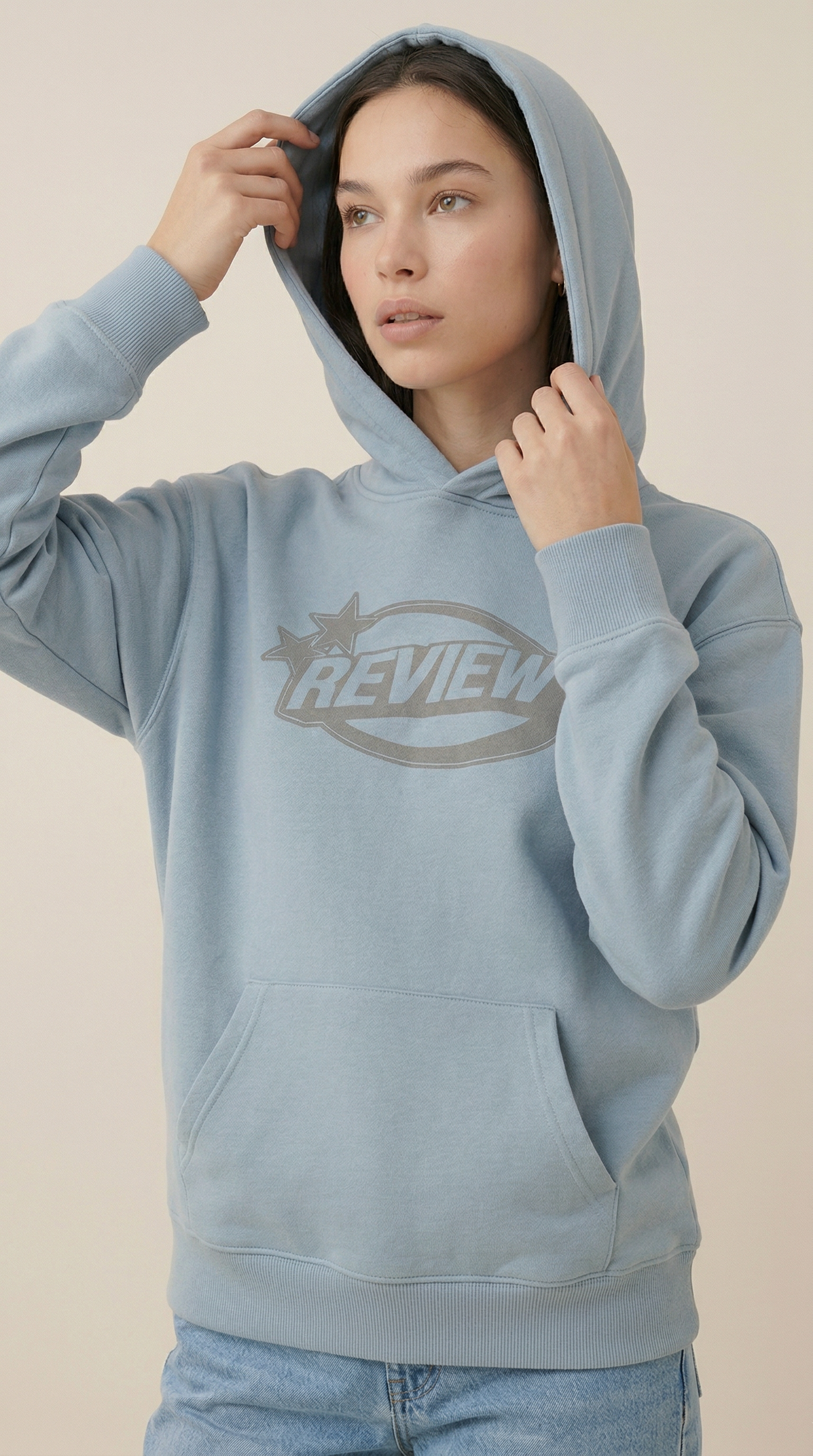 3 İplik Baskılı Oversize Unisex Sweatshirt