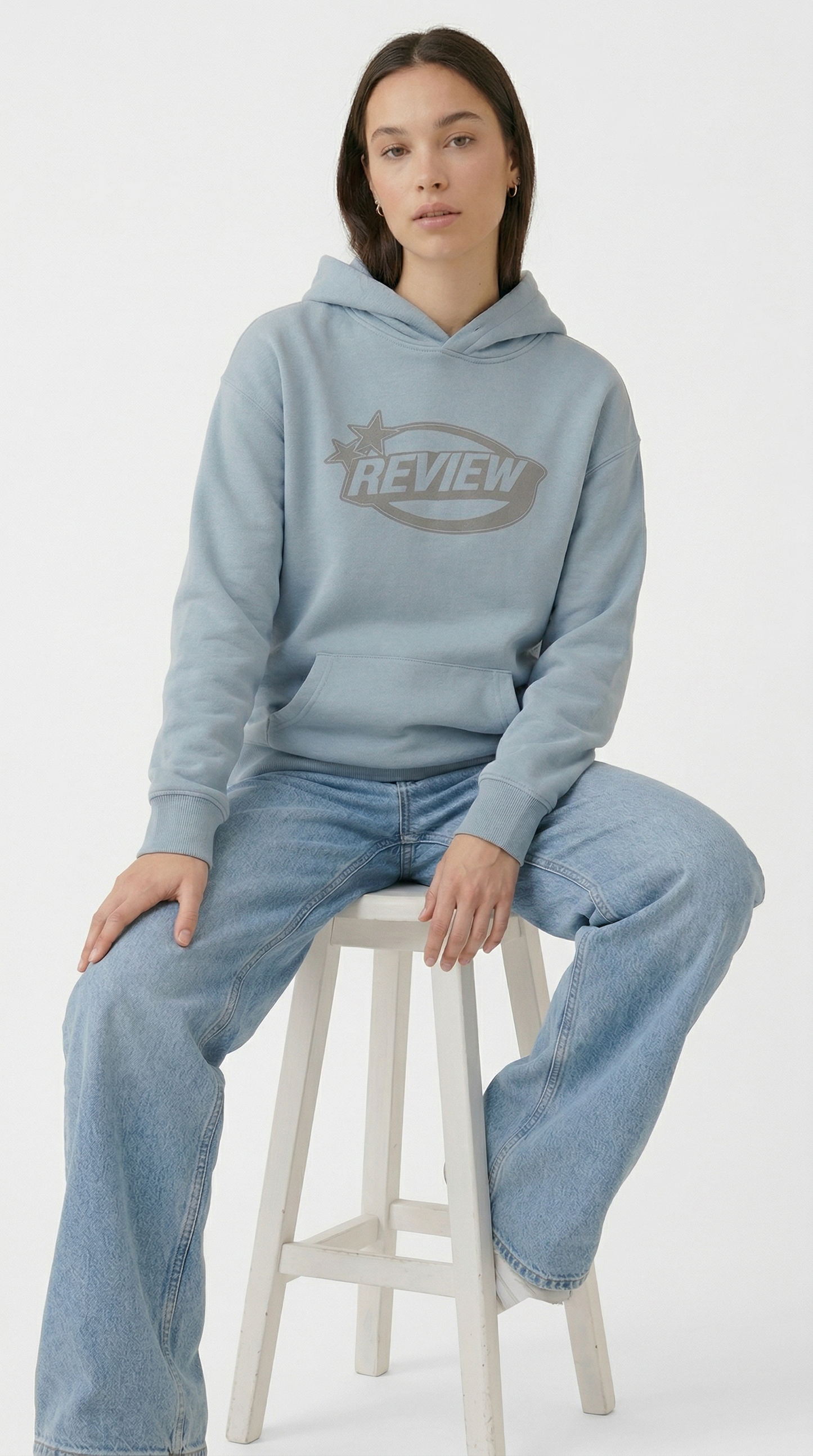 3 İplik Baskılı Oversize Unisex Sweatshirt