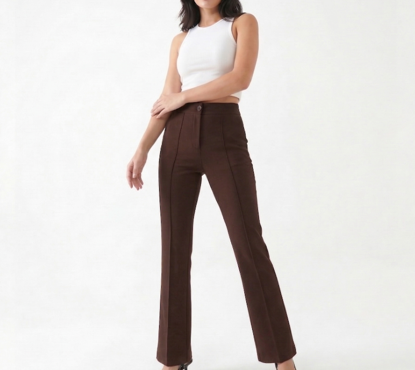 Kadın Krep Kumaş Palazzo Pantolon