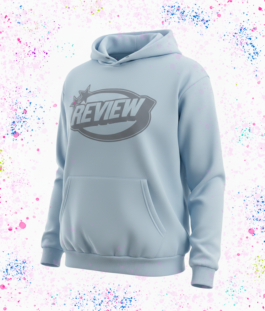 Mavi Review Baskılı Oversize Kapüşonlu 3 İplik Şardonlu Sweatshirt