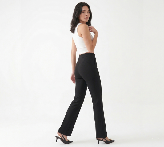 Kadın Krep Kumaş Palazzo Pantolon