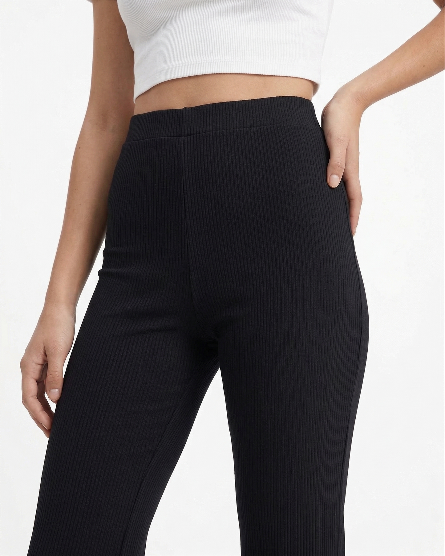 Fitilli İspanyol Paça Tayt Pantolon