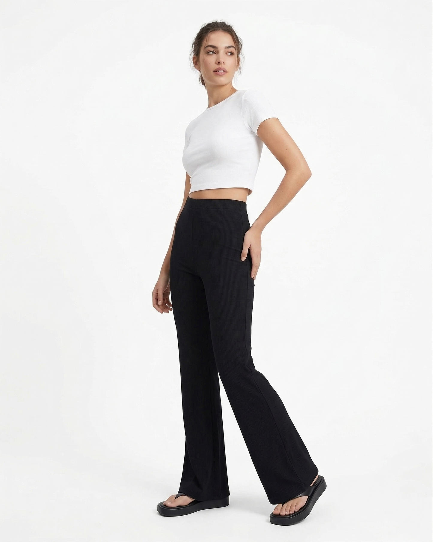 Fitilli İspanyol Paça Tayt Pantolon