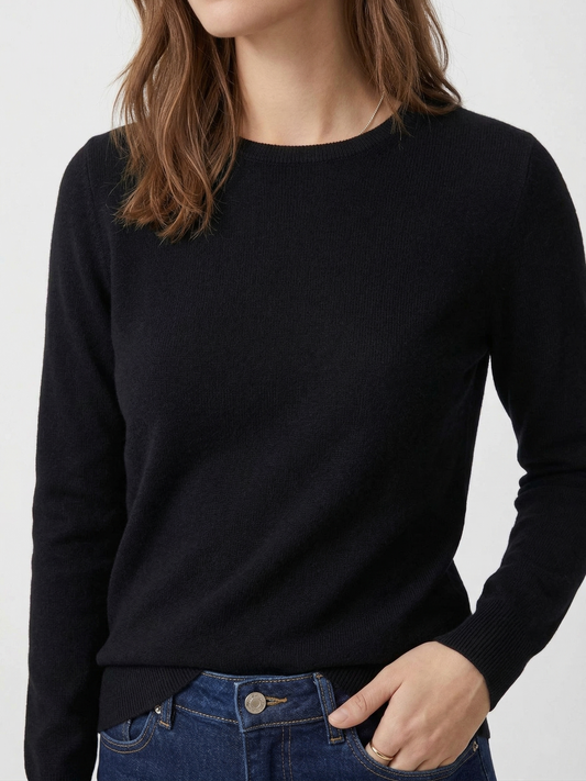 Bisiklet Yaka Düz Triko Kazak